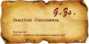 Gusztos Zsuzsanna névjegykártya