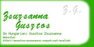 zsuzsanna gusztos business card